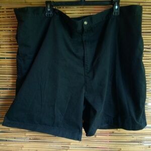 Puritan 46 Mens Khaki Shorts in Black